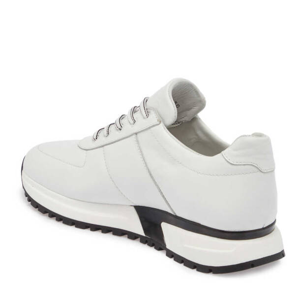 Beyaz Deri Erkek Sneaker - E24I1AY56617-A26 - 2