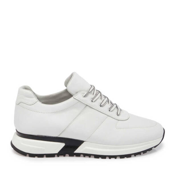 Beyaz Deri Erkek Sneaker - E24I1AY56617-A26 - 3