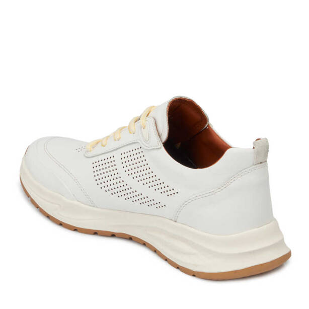 Beyaz Deri Erkek Sneaker - E24I1AY56618-A26 - Tergan