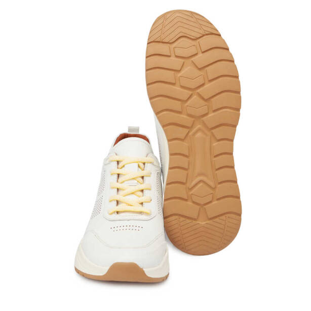 Beyaz Deri Erkek Sneaker - E24I1AY56618-A26 - Tergan