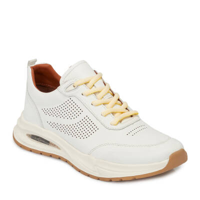  Beyaz Deri Erkek Sneaker - E24I1AY56618-A26 