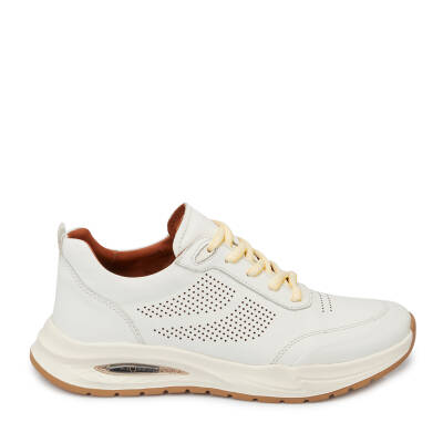  Beyaz Deri Erkek Sneaker - E24I1AY56618-A26 - 3