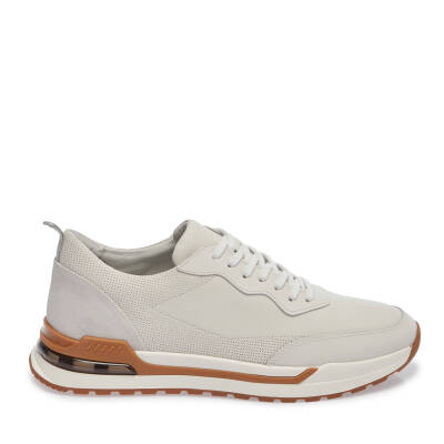  Beyaz Deri Erkek Sneaker - E24I1AY56619-A26 - 3