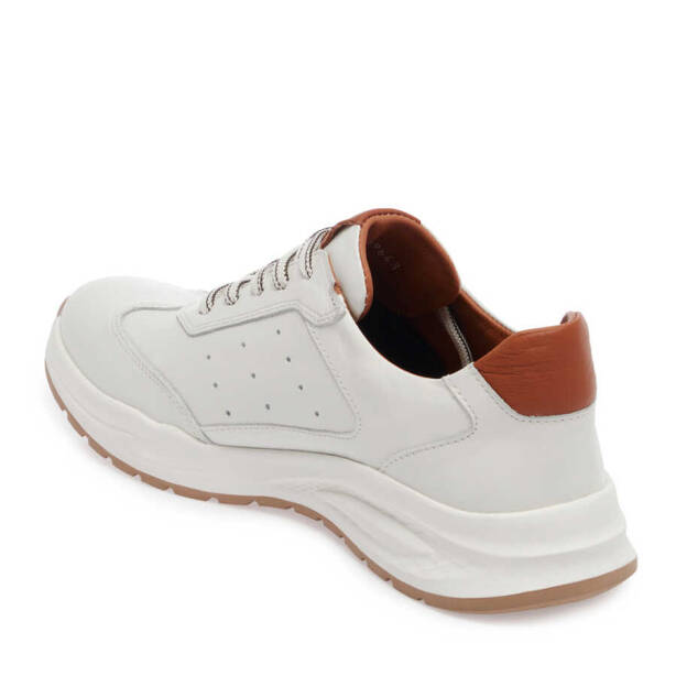 Beyaz Deri Erkek Sneaker - E24I1AY56620-A26 - 2