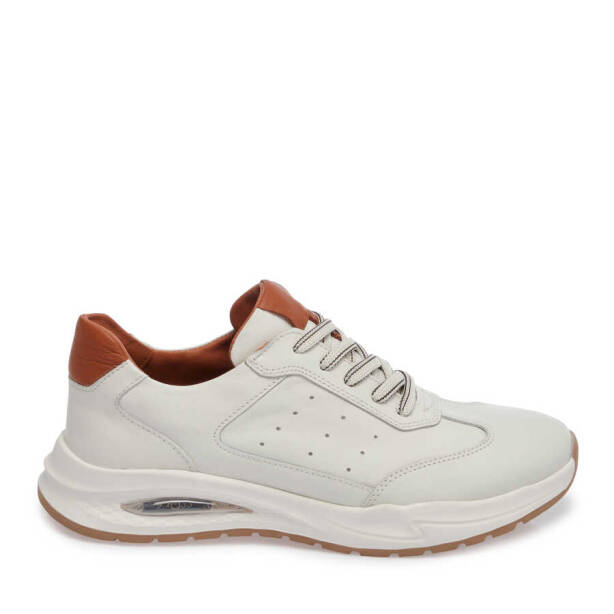 Beyaz Deri Erkek Sneaker - E24I1AY56620-A26 - 3