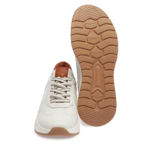 Beyaz Deri Erkek Sneaker - E24I1AY56620-A26 - 4