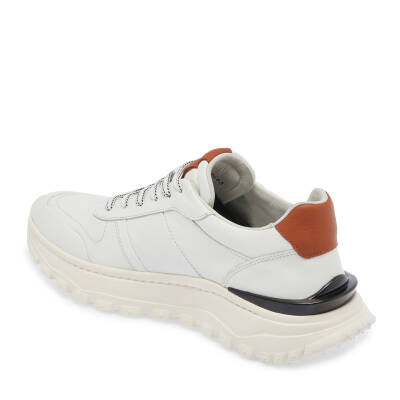  Beyaz Deri Erkek Sneaker - E24I1AY56621-A26 - 2