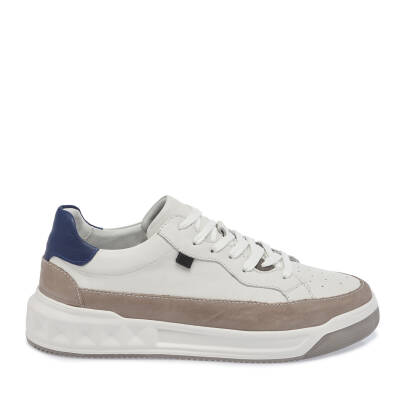 Beyaz Deri Erkek Sneaker - E24I1AY56622-A26 - 3