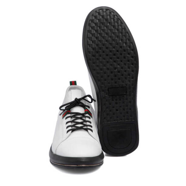 Beyaz Deri Erkek Sneaker - E24I1AY56623-A26 - 4