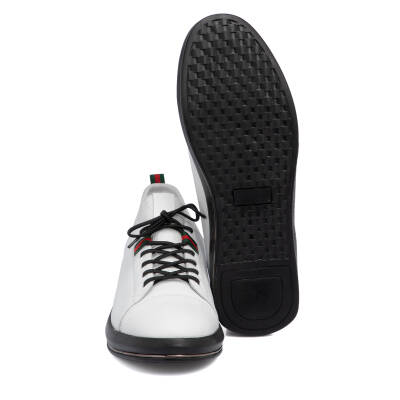  Beyaz Deri Erkek Sneaker - E24I1AY56623-A26 - 4