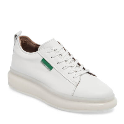  Beyaz Deri Erkek Sneaker - E24I1AY56624-A26 