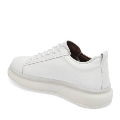  Beyaz Deri Erkek Sneaker - E24I1AY56624-A26 - 2