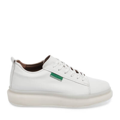  Beyaz Deri Erkek Sneaker - E24I1AY56624-A26 - 3