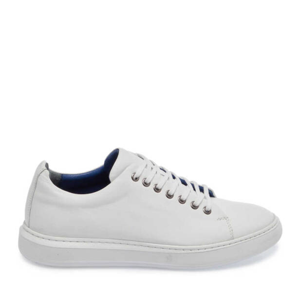 Beyaz Deri Erkek Sneaker - E24I1AY56625-A26 - 3