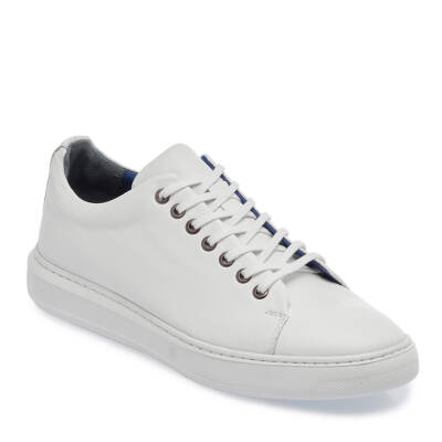  Beyaz Deri Erkek Sneaker - E24I1AY56625-A26 