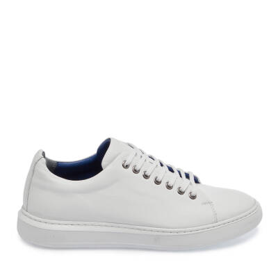  Beyaz Deri Erkek Sneaker - E24I1AY56625-A26 - 3