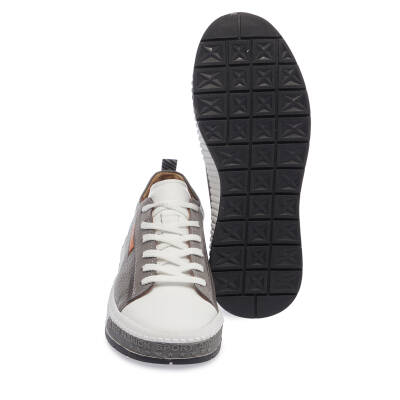  Beyaz Deri Erkek Sneaker - E24I1AY56626-L85 - 4