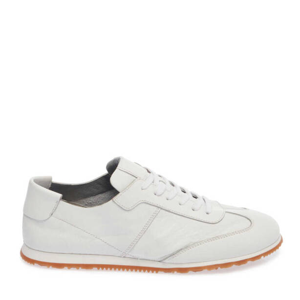 Beyaz Deri Erkek Sneaker - E24I1AY56631-A26 - 3