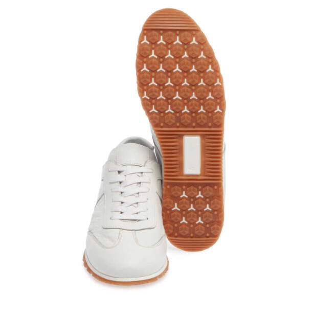 Beyaz Deri Erkek Sneaker - E24I1AY56631-A26 - 4