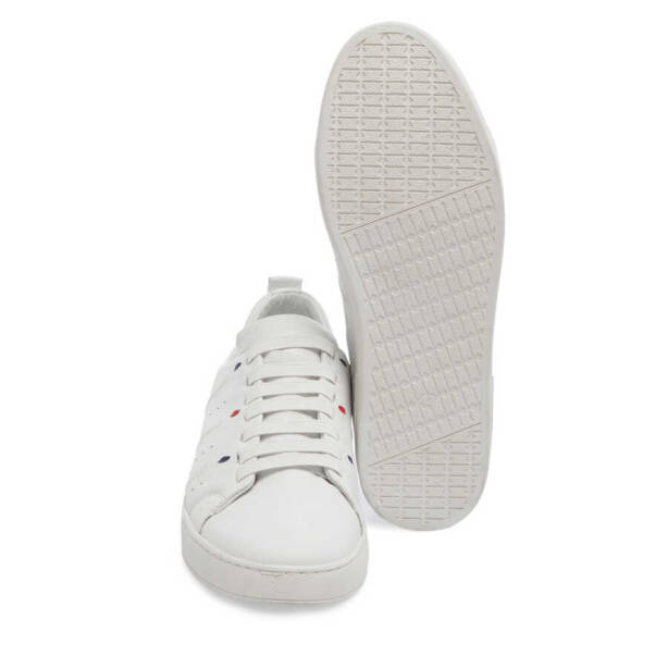 Beyaz Deri Erkek Sneaker - E24I1AY56635-A26 - 4