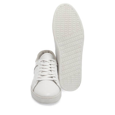  Beyaz Deri Erkek Sneaker - E24I1AY56636-A26 - 4