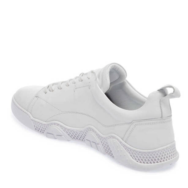 Beyaz Deri Erkek Sneaker - E24I1AY56664-A26 - 2