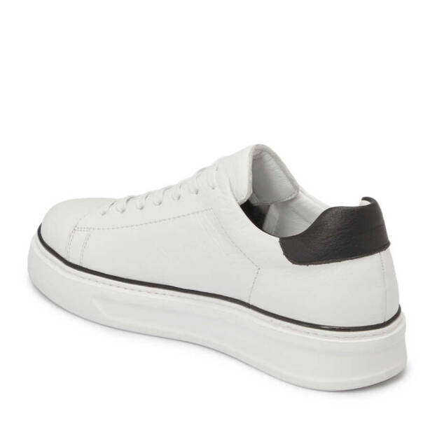 Beyaz Deri Erkek Sneaker - E24I1AY56688-A26 - 2