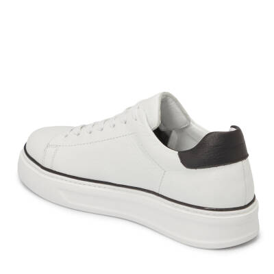  Beyaz Deri Erkek Sneaker - E24I1AY56688-A26 - 2