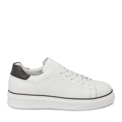  Beyaz Deri Erkek Sneaker - E24I1AY56688-A26 - 3