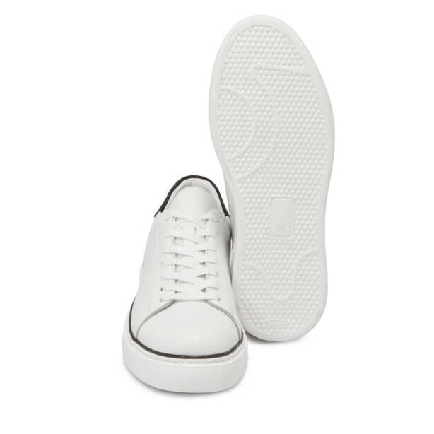 Beyaz Deri Erkek Sneaker - E24I1AY56688-A26 - 4