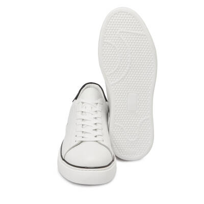  Beyaz Deri Erkek Sneaker - E24I1AY56688-A26 - 4