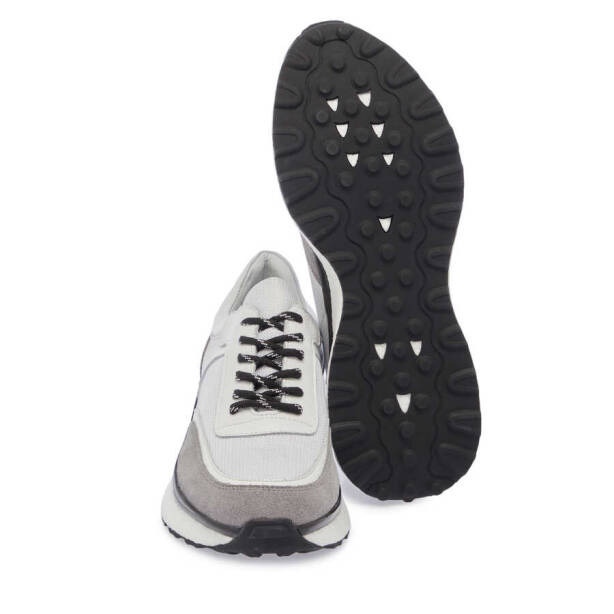 Beyaz Deri Erkek Sneaker - E24I1AY56698-A26 - 4