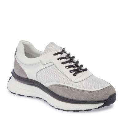  Beyaz Deri Erkek Sneaker - E24I1AY56698-A26 