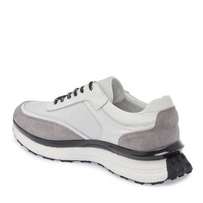  Beyaz Deri Erkek Sneaker - E24I1AY56698-A26 - 2