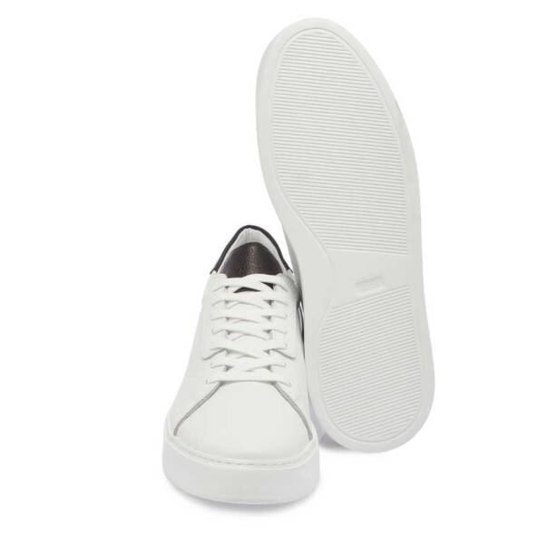 Beyaz Deri Erkek Sneaker - E24I1AY56699-A26 - 4