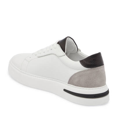  Beyaz Deri Erkek Sneaker - E24I1AY56699-A26 - 2