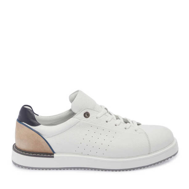 Beyaz Deri Erkek Sneaker - E24I1AY56700-B69 - 3