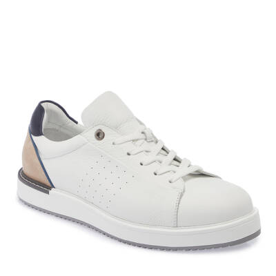  Beyaz Deri Erkek Sneaker - E24I1AY56700-B69 