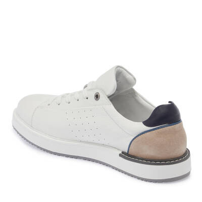  Beyaz Deri Erkek Sneaker - E24I1AY56700-B69 - 2