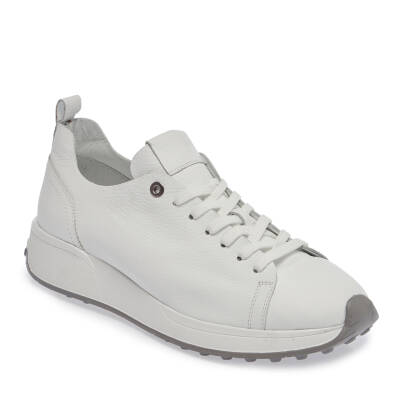 Beyaz Deri Erkek Sneaker - E24I1AY56703-B69 - 1