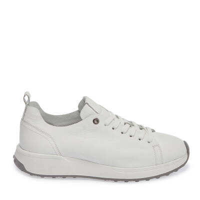 Beyaz Deri Erkek Sneaker - E24I1AY56703-B69 - 3