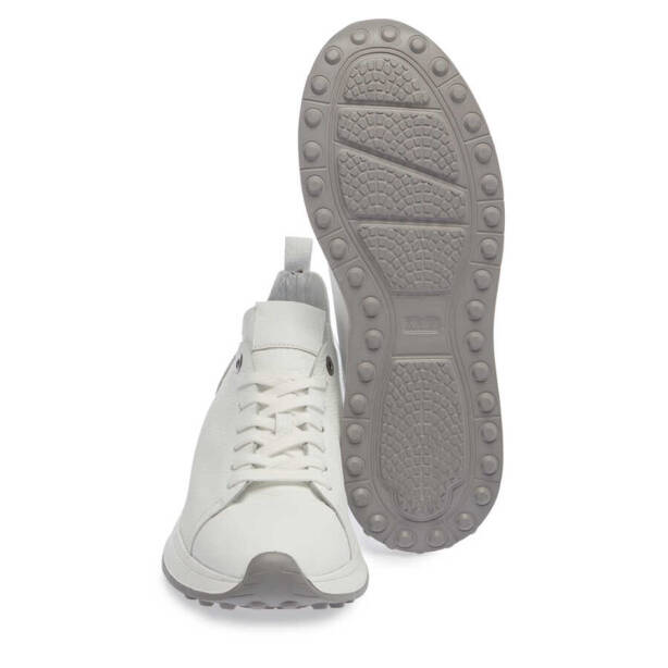 Beyaz Deri Erkek Sneaker - E24I1AY56703-B69 - 4