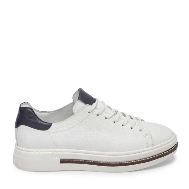 Beyaz Deri Erkek Sneaker - E24I1AY56707-B69 - 3