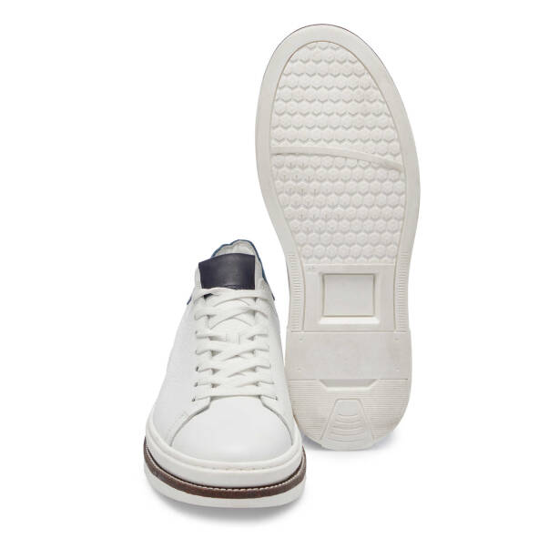 Beyaz Deri Erkek Sneaker - E24I1AY56707-B69 - 4