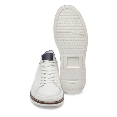  Beyaz Deri Erkek Sneaker - E24I1AY56707-B69 - 4