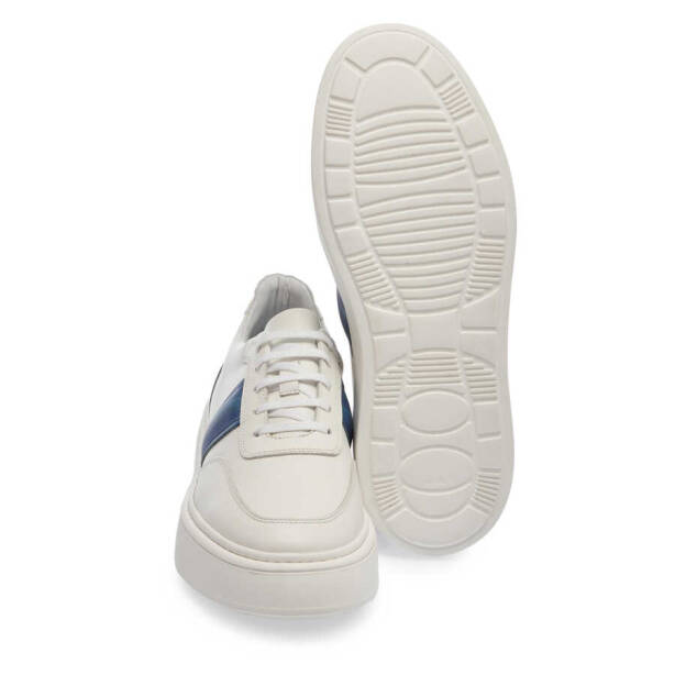 Beyaz Deri Erkek Sneaker - E24I1AY56722-C73 - 4