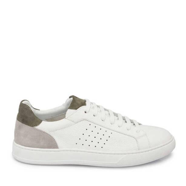 Beyaz Deri Erkek Sneaker - E24I1AY56729-B69 - 3