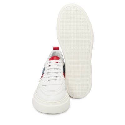  Beyaz Deri Erkek Sneaker - E24I1AY56730-A26 - 4