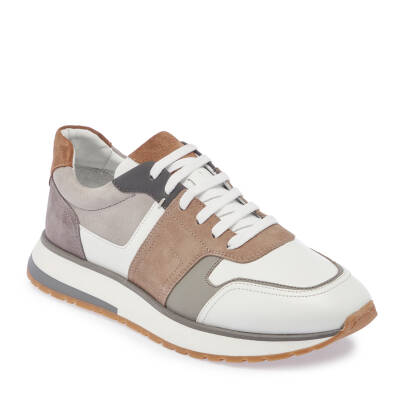  Beyaz Deri Erkek Sneaker - E24I1AY56735-A26 