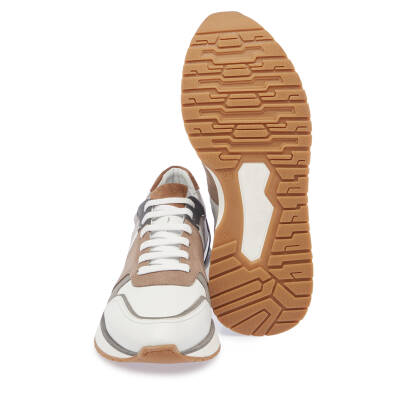  Beyaz Deri Erkek Sneaker - E24I1AY56735-A26 - 4